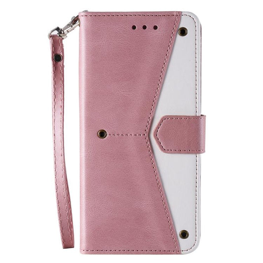 For Google Pixel 10 Pro XL Nail Skin Feel Stitching Calf Texture Leather Phone Case(Rose Gold) - Google Cases by buy2fix | Online Shopping UK | buy2fix