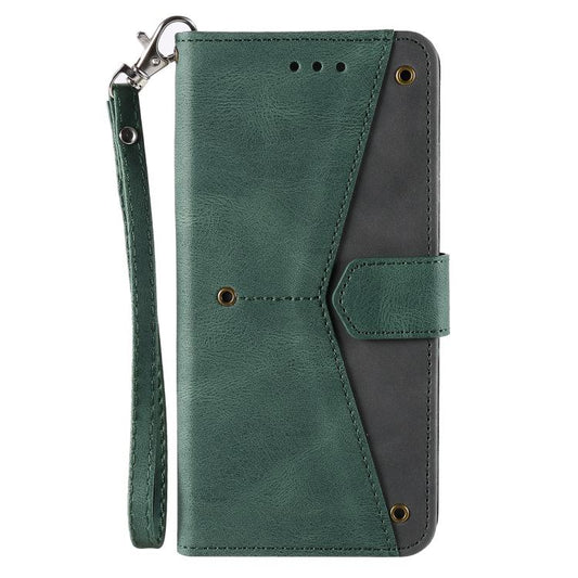 For Google Pixel 10 / 10 Pro Nail Skin Feel Stitching Calf Texture Leather Phone Case(Green) - Google Cases by buy2fix | Online Shopping UK | buy2fix