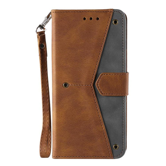 For Google Pixel 10 / 10 Pro Nail Skin Feel Stitching Calf Texture Leather Phone Case(Brown) - Google Cases by buy2fix | Online Shopping UK | buy2fix