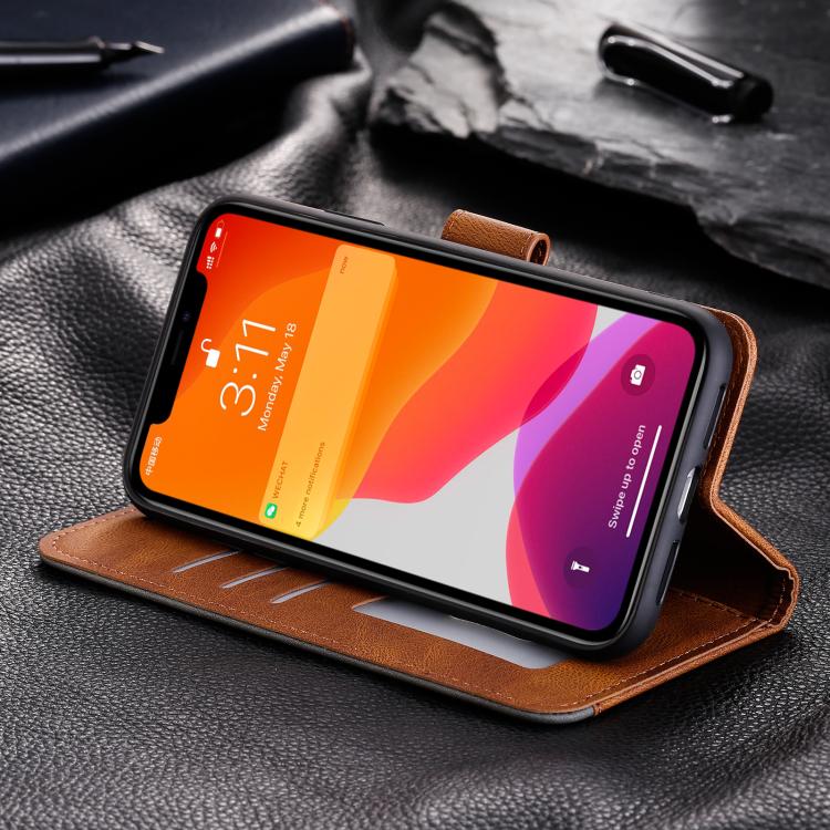 For Google Pixel 10 / 10 Pro Nail Skin Feel Stitching Calf Texture Leather Phone Case(Brown) - Google Cases by buy2fix | Online Shopping UK | buy2fix