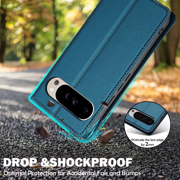 For Google Pixel 10 Pro XL LC.IMEEKE L1 Series Frosted Fine Texture PU Phone Case(Blue) - Google Cases by LC.IMEEKE | Online Shopping UK | buy2fix