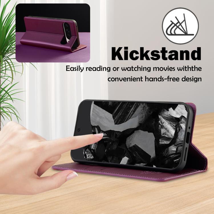 For Google Pixel 10 / 10 Pro LC.IMEEKE L1 Series Frosted Fine Texture PU Phone Case(Purple) - Google Cases by LC.IMEEKE | Online Shopping UK | buy2fix