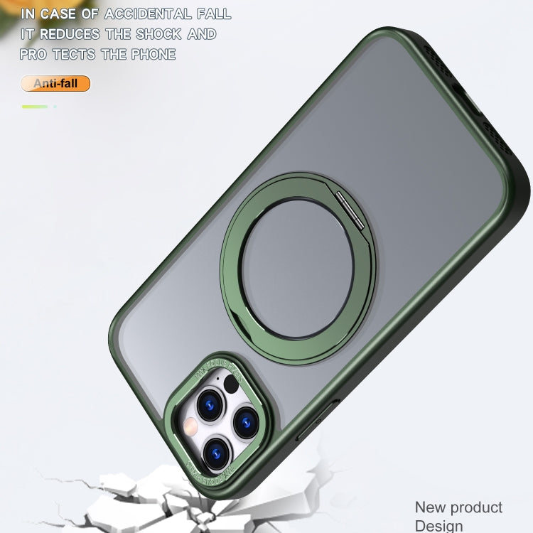 For iPhone 13 Pro Max Wing Series MagSafe Magnetic Ring Holder Phone Case(Green) - iPhone 13 Pro Max Cases by buy2fix | Online Shopping UK | buy2fix