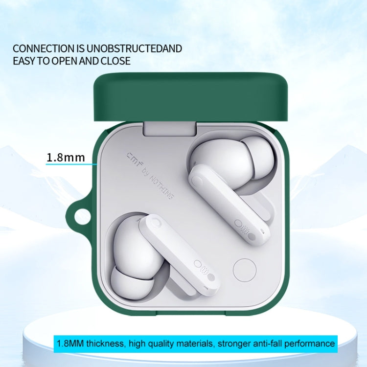 For CMF By Nothing Buds Pro2 Bluetooth Earphone Silicone Protective Case(Black) - Other Earphone Case by buy2fix | Online Shopping UK | buy2fix