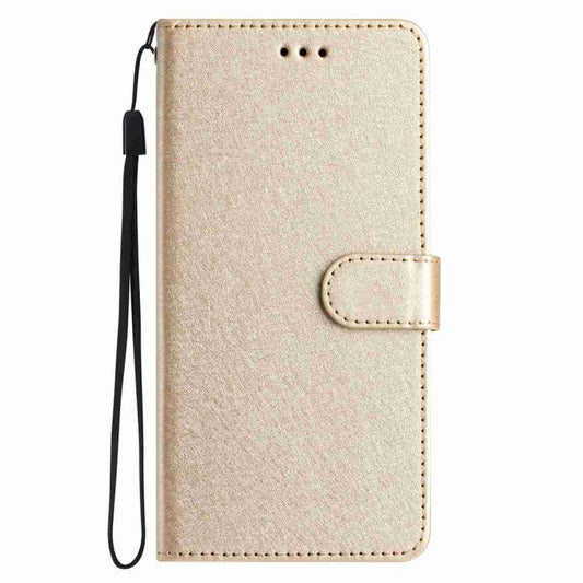For iPhone Air Silk Texture Horizontal Flip Leather Phone Case(Gold) - iPhone Air Cases by buy2fix | Online Shopping UK | buy2fix