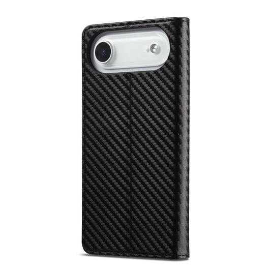 For iPhone 17 Air LC.IMEEKE Carbon Fiber Leather Phone Case(Vertical Black) - iPhone 17 Air Cases by LC.IMEEKE | Online Shopping UK | buy2fix