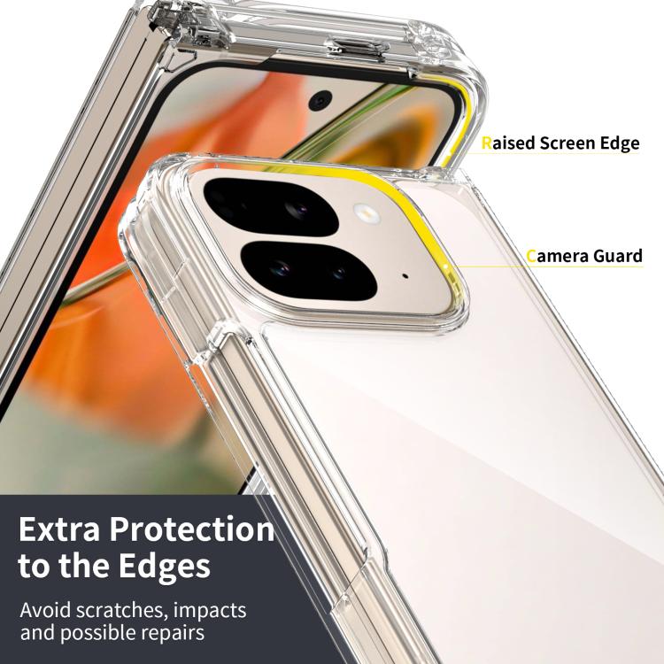 For Google Pixel 10 Pro Fold Scratchproof Acrylic TPU Phone Case(Transparent) - Google Cases by buy2fix | Online Shopping UK | buy2fix