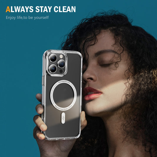 For iPhone 16 Pro Max Airbag Magsafe PC Hybrid TPU Phone Case(Transparent) by buy2fix