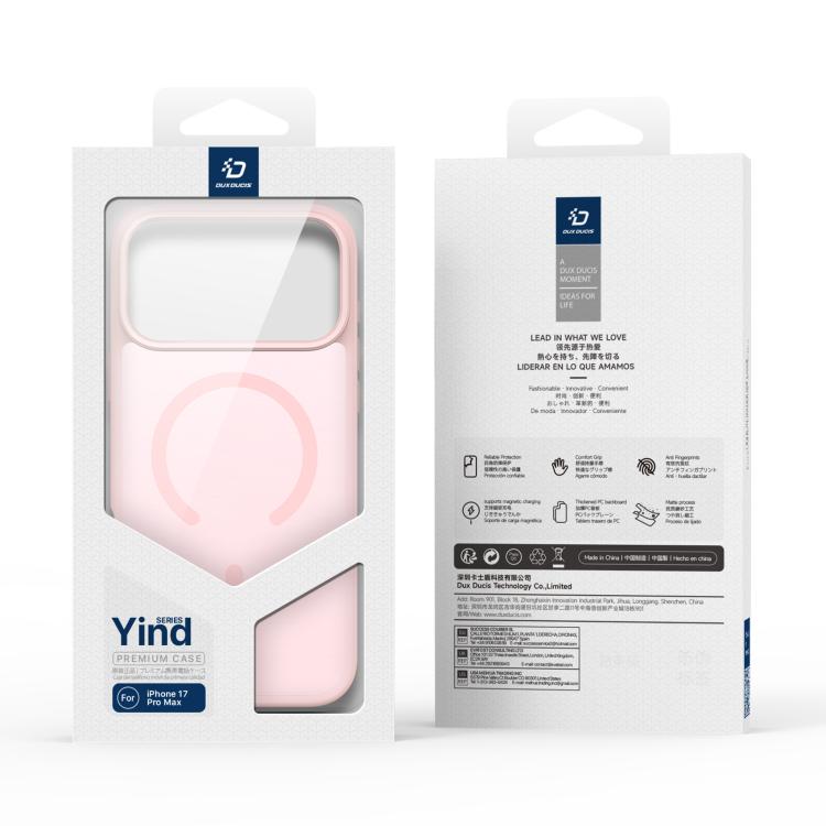 For iPhone 17 Pro Max DUX DUCIS Yind Series MagSafe TPU Hybrid PC Phone Case(Light Pink) - iPhone 17 Pro Max Cases by DUX DUCIS | Online Shopping UK | buy2fix