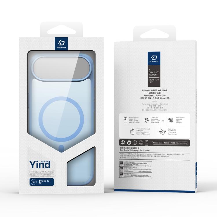 For iPhone Air DUX DUCIS Yind Series MagSafe TPU Hybrid PC Phone Case(Light Blue) - iPhone Air Cases by DUX DUCIS | Online Shopping UK | buy2fix