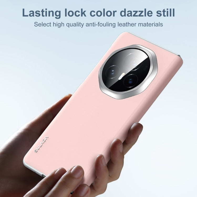 For Honor Magic Vs3 SULADA Skin Feel Liquid Leather Shockproof Phone Case(Black) - Honor Cases by SULADA | Online Shopping UK | buy2fix