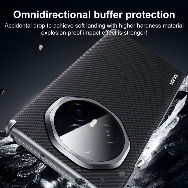 For Honor Magic Vs3 SULADA 600D Kevlar Texture PC Shockproof Phone Case(Brown) - Honor Cases by SULADA | Online Shopping UK | buy2fix