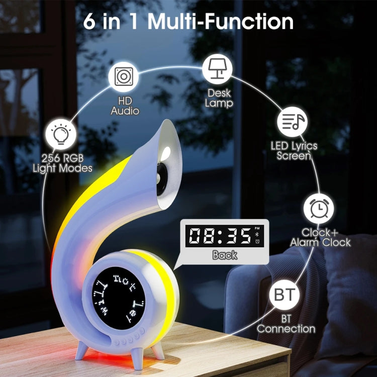 G69 Abyss Light RGB Colorful Desktop Bluetooth Speaker(White) - Desktop Speaker by buy2fix | Online Shopping UK | buy2fix