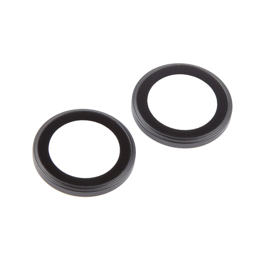 For iPhone 16 / 16 Plus Back Camera Cover Tempered Glass Lens Film(Black) by buy2fix
