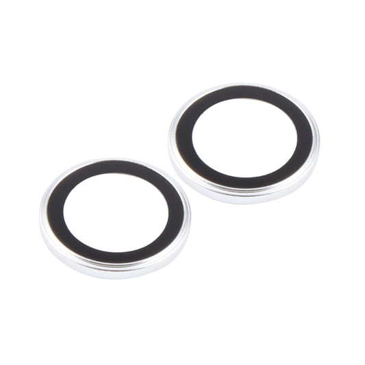 For iPhone 16 / 16 Plus Back Camera Cover Tempered Glass Lens Film(Silver) by buy2fix