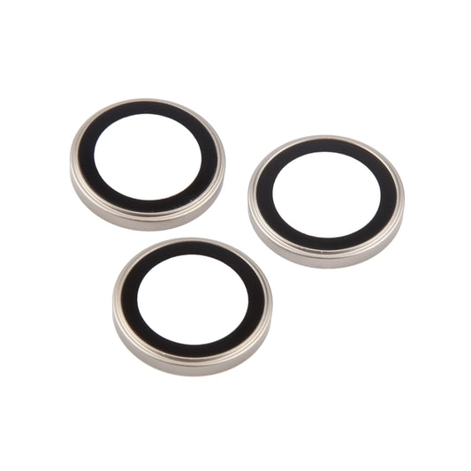 For iPhone 16 Pro / 16 Pro Max Back Camera Cover Tempered Glass Lens Film(Gold) by buy2fix