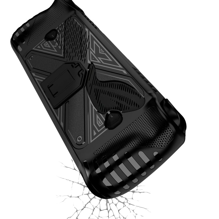 For ASUS ROG Ally X Game Console TPU Protective Case with Stand(Black) - Cases by buy2fix | Online Shopping UK | buy2fix