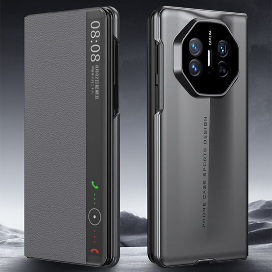 For Huawei Mate X5 GKK Blade Flip PU Phone Case(Grey) by GKK