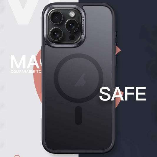 For iPhone 16 Pro Frosted MagSafe Magnetic Phone Case(Grey) by buy2fix