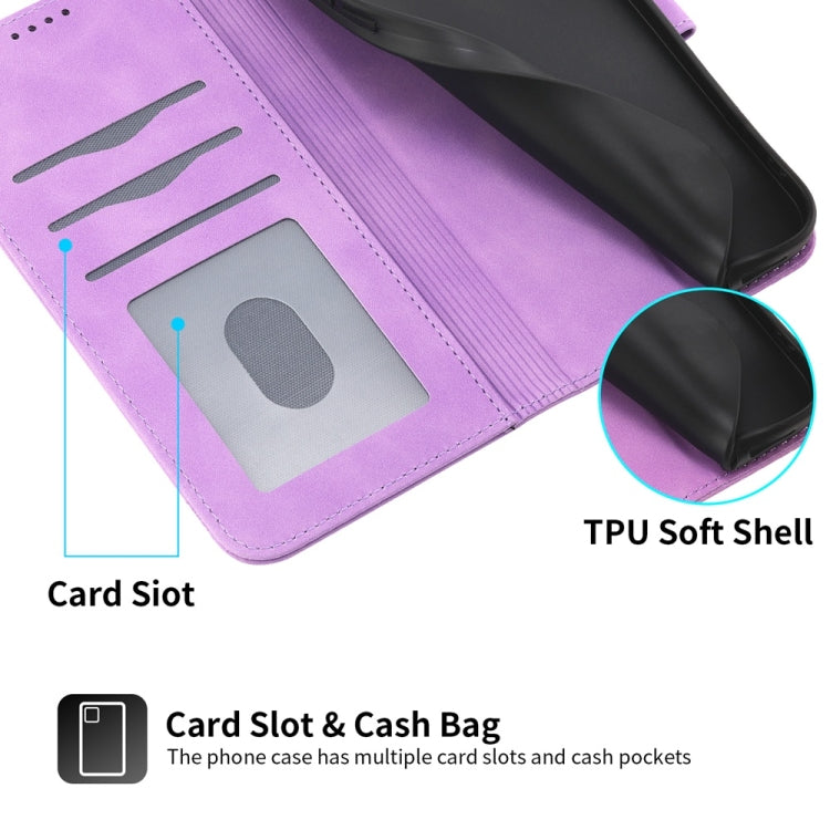 For Redmi K70 Ultra Dierfeng Dream Line TPU Hybrid PU Leather Phone Case(Purple) - Xiaomi Cases by buy2fix | Online Shopping UK | buy2fix