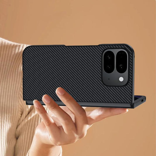 For Google Pixel 10 Pro Fold Ultra-thin Carbon Fiber Texture Printing Phone Case(Gold) - Google Cases by buy2fix | Online Shopping UK | buy2fix