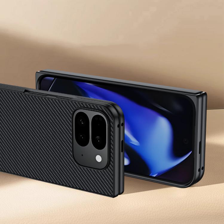 For Google Pixel 10 Pro Fold Ultra-thin Carbon Fiber Texture Printing Phone Case(Gold) - Google Cases by buy2fix | Online Shopping UK | buy2fix