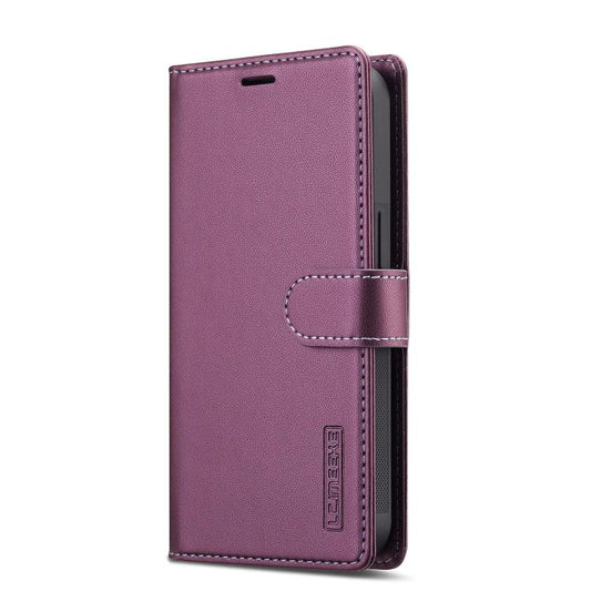 For iPhone 16e LC.IMEEKE L2 Series Detachable Magsafe PU Phone Case with Lanyard(Purple) - iPhone 16e Cases by LC.IMEEKE | Online Shopping UK | buy2fix