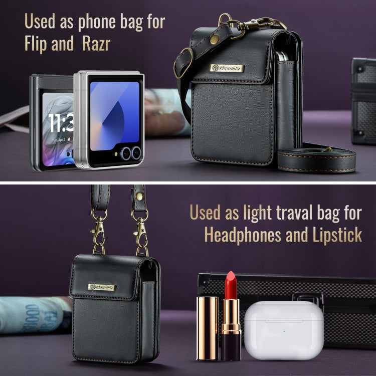 For Motorola Razr Series CaseMe Me50 Mini Lanyard Universal Bag(Black) by CaseMe