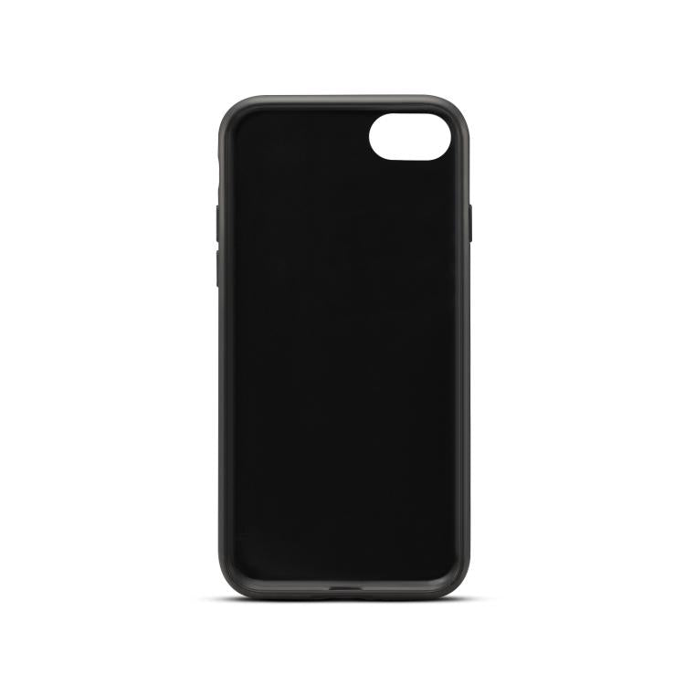 For iPhone 16e Denior D08 PU Single Card Slot Holder Phone Case(Brown) - iPhone 16e Cases by Denior | Online Shopping UK | buy2fix