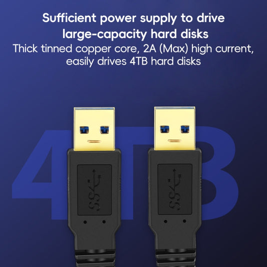 USB 3.0 Male To USB 3.0 Male Double End USB Cable, Length:0.3m(Black) by buy2fix