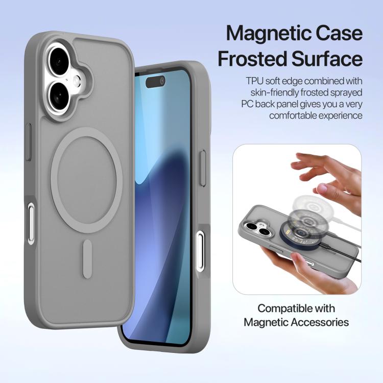 For iPhone 17 DUX DUCIS Lawa Series 2 in 1 Wallet Zipper Detachable MagSafe Phone Case with Lanyard(Grey) - iPhone 17 Cases by DUX DUCIS | Online Shopping UK | buy2fix