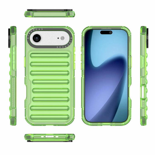 For iPhone Air High Transparency TPU Hybrid PC Airbag Phone Case(Transparent Green) - iPhone Air Cases by buy2fix | Online Shopping UK | buy2fix
