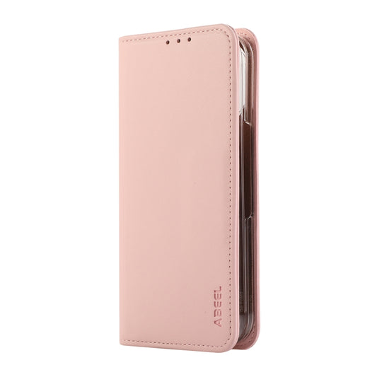 For Google Pixel 9 Pro Fold ABEEL RFID Magnetic Flip Leather Phone Case(Pink) by buy2fix