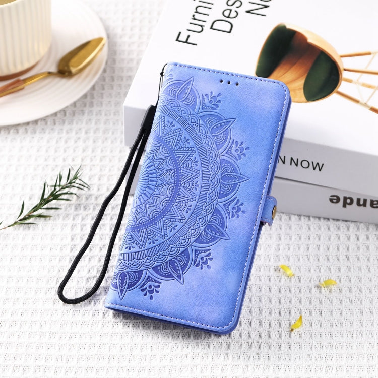 For Samsung Galaxy S25+ 5G Skin Feel Totem Embossed Leather Phone Case(Purple) - Galaxy S25+ 5G Cases by buy2fix | Online Shopping UK | buy2fix