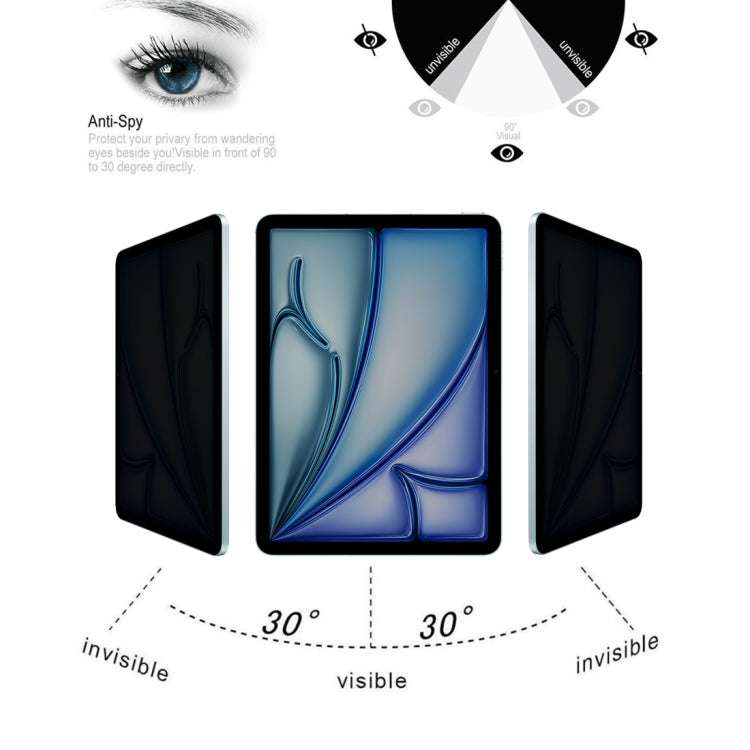 For iPad Air 13 2025 / 2024 0.33mm 9H 2.5D Privacy Anti-glare Explosion-proof Tempered Glass Film - iPad Air 13 2025 / 2024 Tempered Glass by buy2fix | Online Shopping UK | buy2fix