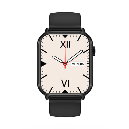 HD15 1.75 inch Silicone Strap IP68 Waterproof Smart Watch, Support Sedentary Reminder / Sleep Monitoring(Black) by buy2fix