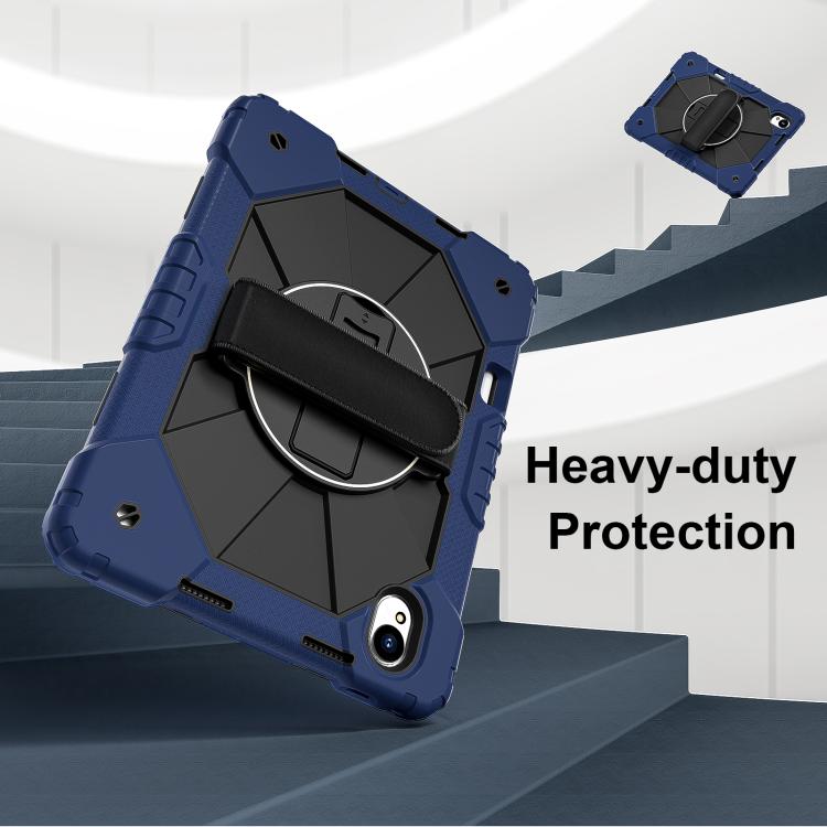 For Huawei MatePad 11.5 S Contrast Color Robot Silicone Hybrid PC Tablet Case(Navy Black) - Huawei by buy2fix | Online Shopping UK | buy2fix