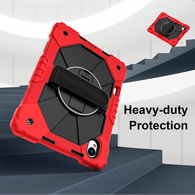 For Huawei MatePad 11.5 S Contrast Color Robot Silicone Hybrid PC Tablet Case(Red Black) - Huawei by buy2fix | Online Shopping UK | buy2fix