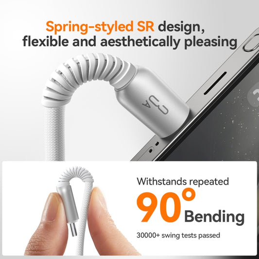 JOYROOM S-A51 Cutting-Edge Series 3A Fast Charging Data Cable, USB-A to Type-C Cable, Length: 1.2m(Light Gray) by JOYROOM