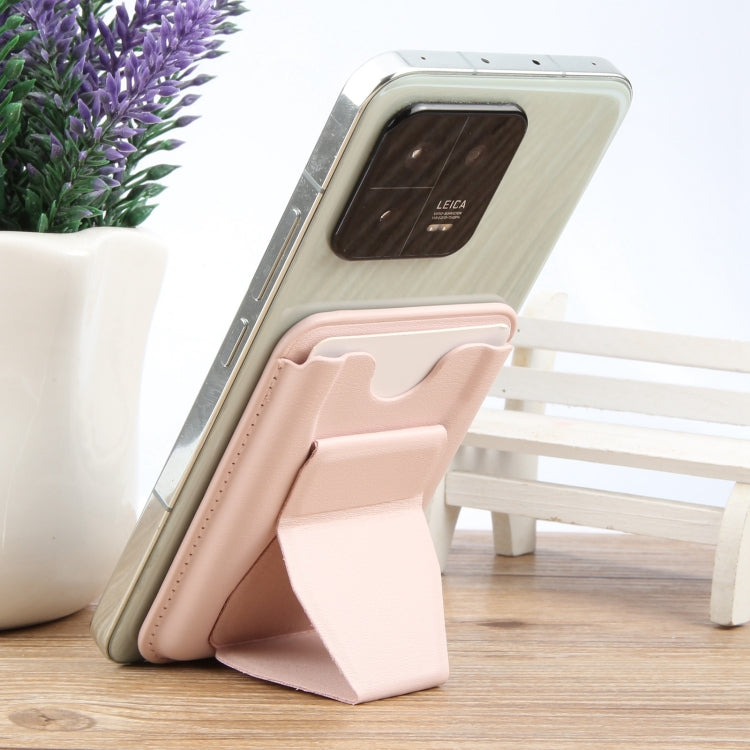 MagSafe Magnetic Wallet Card Hourglass Fold Holder Case(Pink) by buy2fix