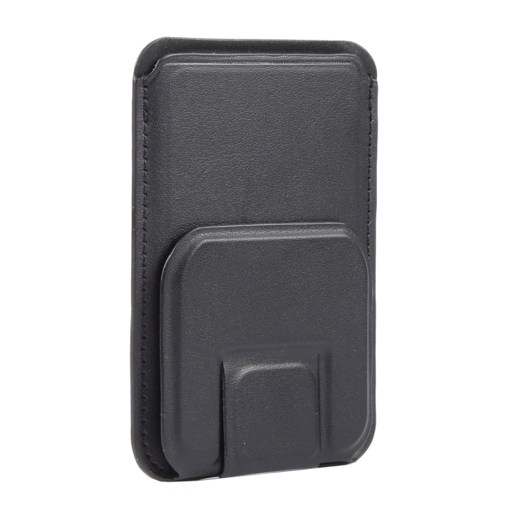 MagSafe Magnetic Wallet Card Square Fold Holder Case(Black) - Adhesive Card Holders by buy2fix | Online Shopping UK | buy2fix
