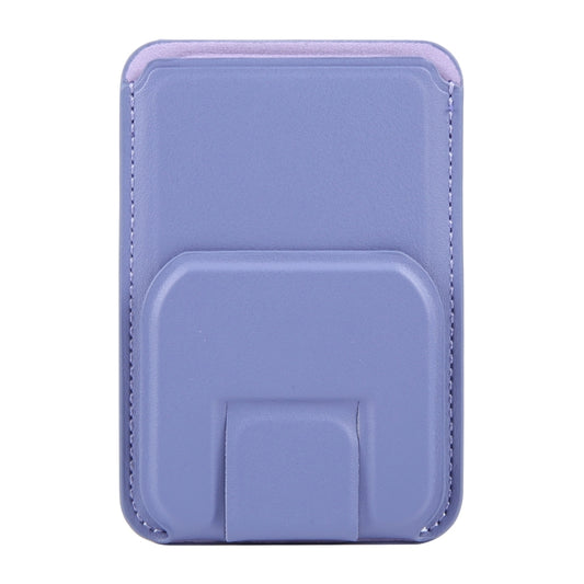 MagSafe Magnetic Wallet Card Square Fold Holder Case(Lavender) - Adhesive Card Holders by buy2fix | Online Shopping UK | buy2fix