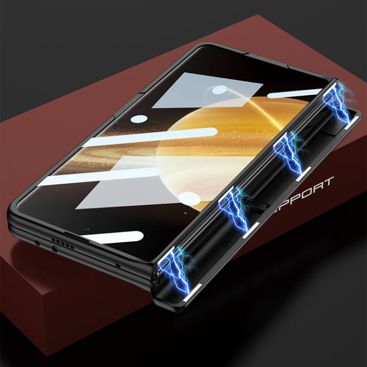 For Honor Magic V3 GKK Integrated Magnetic Folding Hinge All-inclusive Phone Case(Black) - Honor Cases by GKK | Online Shopping UK | buy2fix