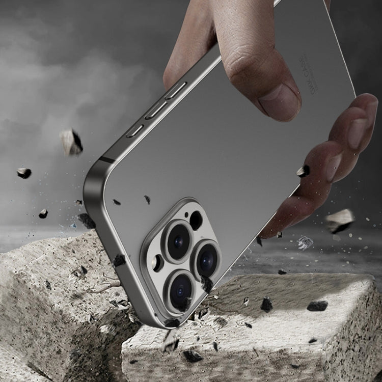 For iPhone 16 Plus GKK AG Craft Skin Feel Full Coverage Phone Case(Mountain Gray) by GKK