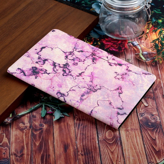 For iPad Pro 11 2025 / 2024 Colored Drawing Pattern Flip Leather Smart Tablet Case(Pink Marble) by buy2fix