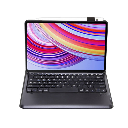 For Xiaomi Redmi Pad Pro 12.1 A0N11 Detachable Bluetooth Keyboard TPU Lambskin Leather Tablet Case(Black) - For Xiaomi by buy2fix | Online Shopping UK | buy2fix
