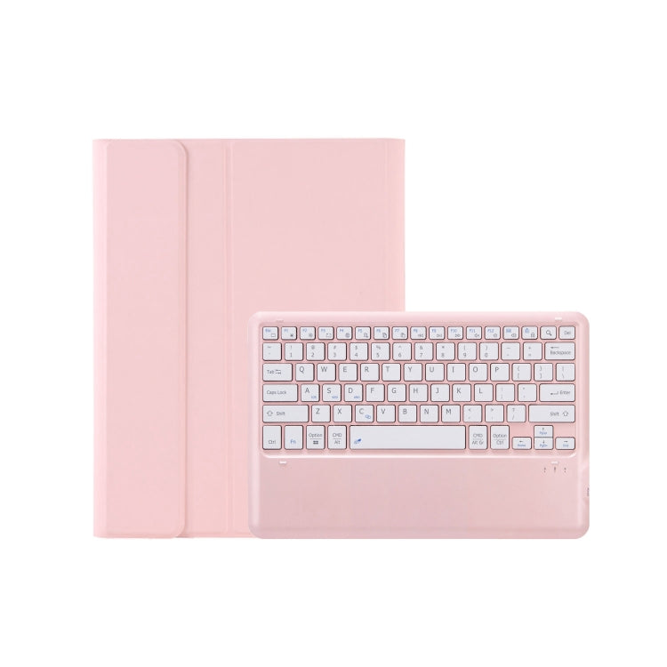 For Xiaomi Redmi Pad Pro 12.1 A0N11 Detachable Bluetooth Keyboard TPU Lambskin Leather Tablet Case(Pink White) - Xiaomi Keyboard by buy2fix | Online Shopping UK | buy2fix