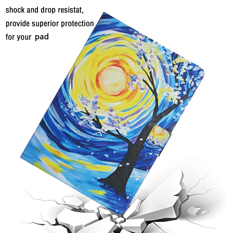 For iPad Pro 11 2025 / 2024 Colored Drawing Pattern Flip Leather Smart Tablet Case(Starry Sky Tree) by buy2fix