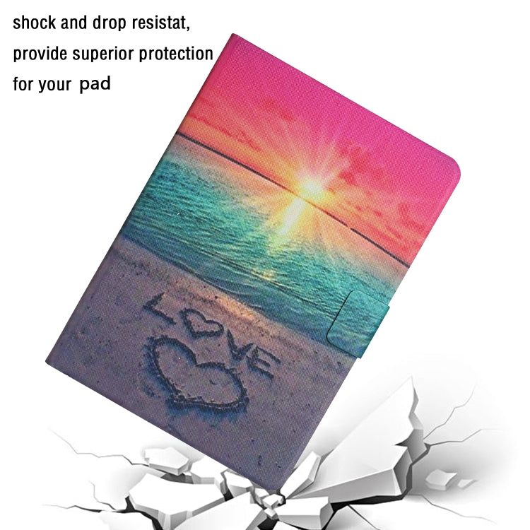 For iPad Pro 11 2024 Colored Drawing Pattern Flip Leather Smart Tablet Case(Sunrise) - iPad Pro 11 2024 Cases by buy2fix | Online Shopping UK | buy2fix