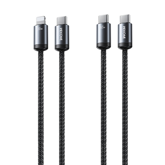 WK WDC-33 Raython Gen2 1m PD35W Type-C to 8 Pin Fast Charging Data Cable(Black) by WK